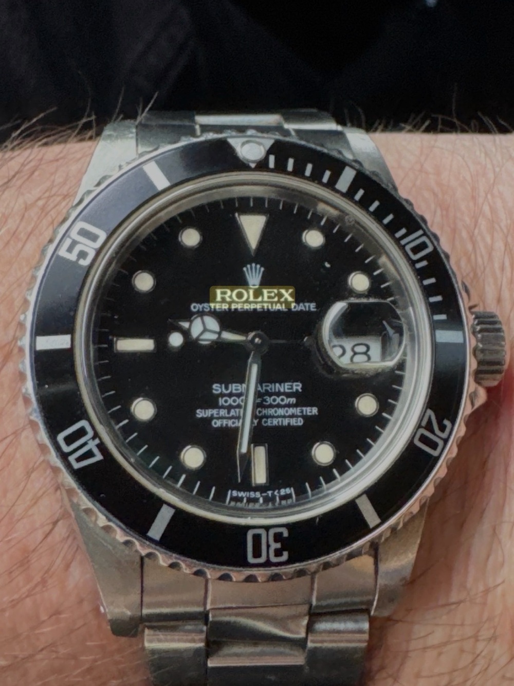 Rolex Submariner Stainless Steel Black Dial Watch